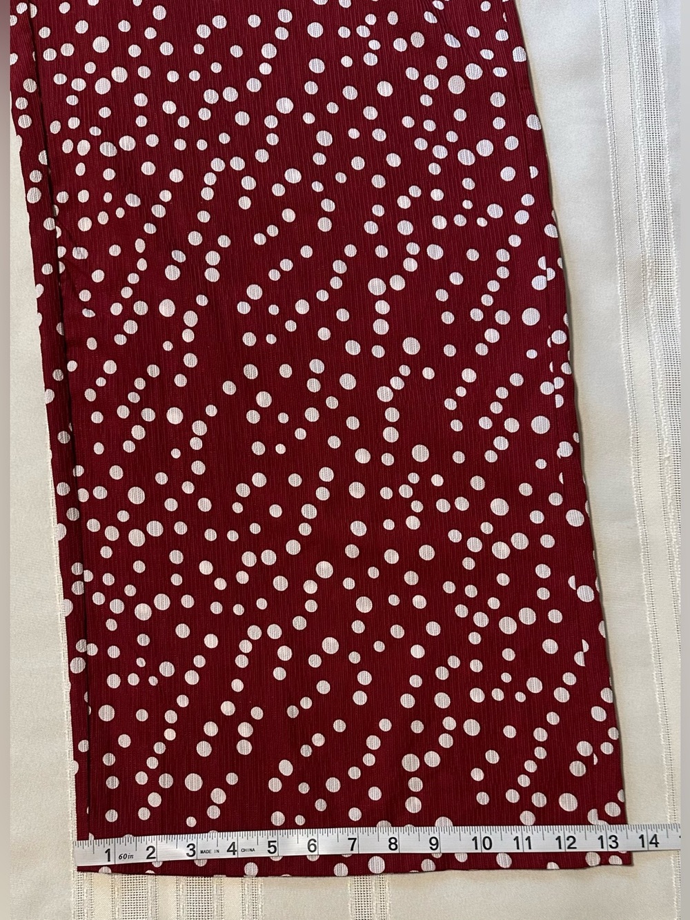 Hayden Los Angeles V-Neck Burgundy Polka Dot Button-Front Jumpsuit - Picture 11 of 16